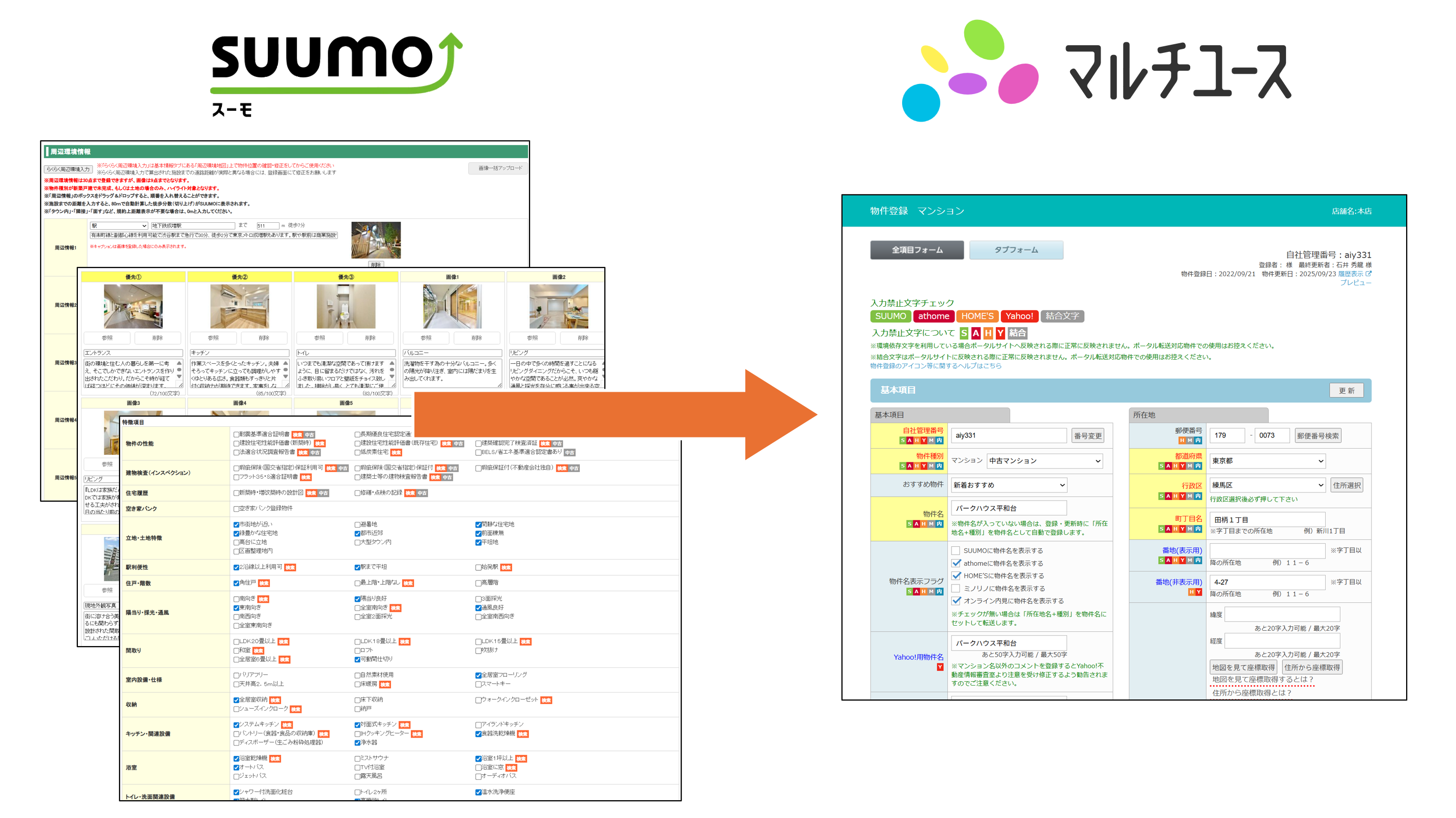 SUUMOからマルチユース